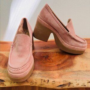 ZODIAC Women's Dorit Slip-ons Platform Pink Suede Size 10